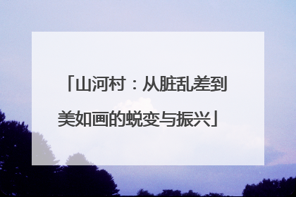 山河村：从脏乱差到美如画的蜕变与振兴