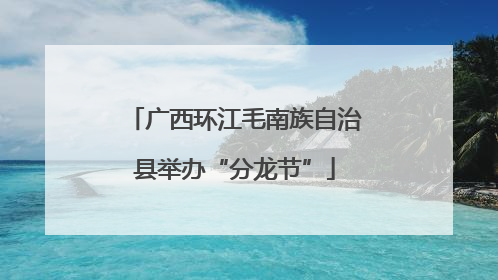 广西环江毛南族自治县举办“分龙节”