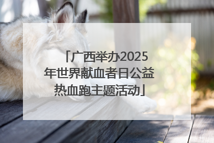 广西举办2025年世界献血者日公益热血跑主题活动
