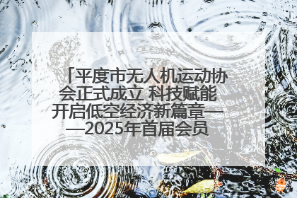 平度市无人机运动协会正式成立 科技赋能开启低空经济新篇章——2025年首届会员大会暨无人机应用发展论坛成功举办