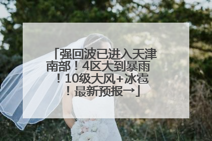 强回波已进入天津南部！4区大到暴雨！10级大风+冰雹！最新预报→