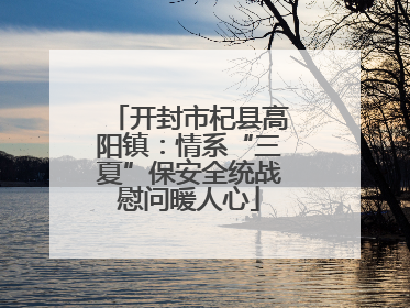 开封市杞县高阳镇：情系“三夏”保安全统战慰问暖人心