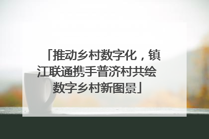 推动乡村数字化，镇江联通携手普济村共绘数字乡村新图景