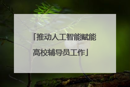 推动人工智能赋能高校辅导员工作
