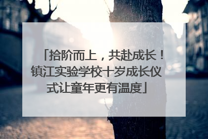 拾阶而上，共赴成长！镇江实验学校十岁成长仪式让童年更有温度