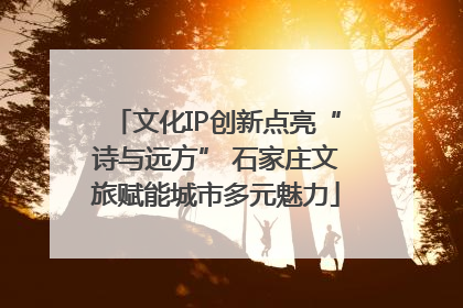 文化IP创新点亮“诗与远方” 石家庄文旅赋能城市多元魅力
