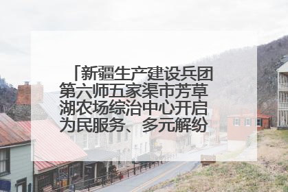 新疆生产建设兵团第六师五家渠市芳草湖农场综治中心开启为民服务、多元解纷“超市”新体验