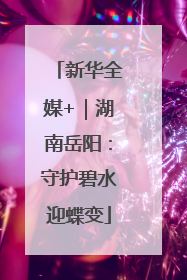 新华全媒+｜湖南岳阳：守护碧水迎蝶变