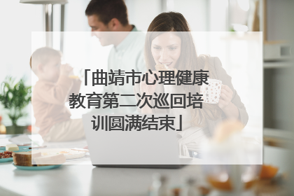 曲靖市心理健康教育第二次巡回培训圆满结束