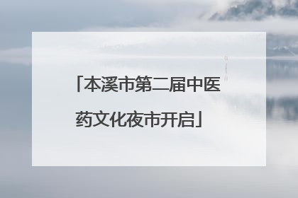 本溪市第二届中医药文化夜市开启