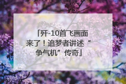 歼-10首飞画面来了！追梦者讲述“争气机”传奇