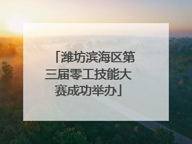 潍坊滨海区第三届零工技能大赛成功举办