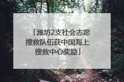 潍坊2支社会志愿搜救队伍获中国海上搜救中心奖励