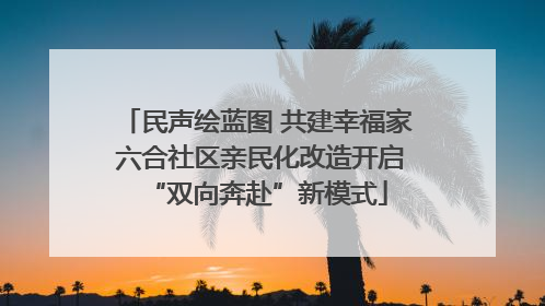 民声绘蓝图 共建幸福家 六合社区亲民化改造开启“双向奔赴”新模式