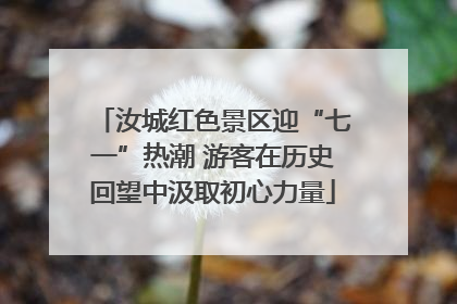 汝城红色景区迎“七一”热潮 游客在历史回望中汲取初心力量