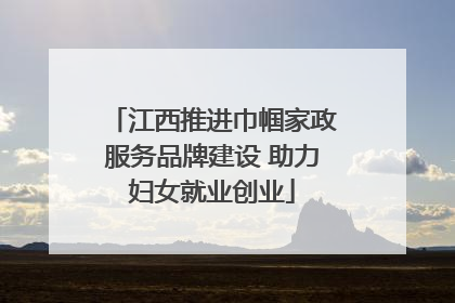 江西推进巾帼家政服务品牌建设 助力妇女就业创业