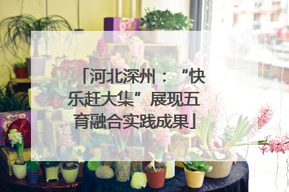河北深州：“快乐赶大集”展现五育融合实践成果
