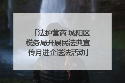 法护营商 城阳区税务局开展民法典宣传月进企送法活动