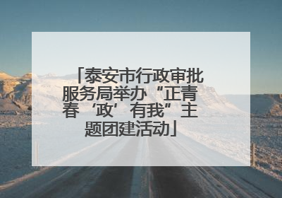 泰安市行政审批服务局举办“正青春‘政’有我”主题团建活动