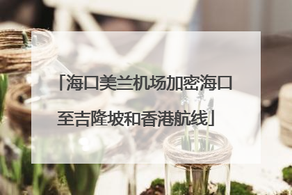 海口美兰机场加密海口至吉隆坡和香港航线