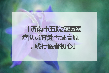 济南市五院援藏医疗队员奔赴雪域高原，践行医者初心