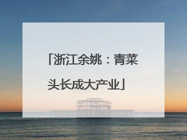 浙江余姚：青菜头长成大产业