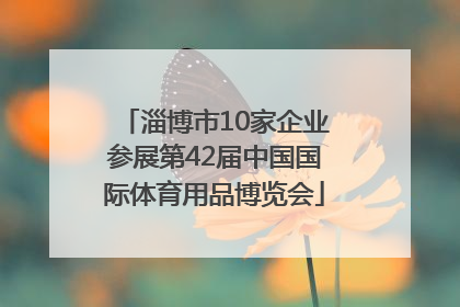 淄博市10家企业参展第42届中国国际体育用品博览会
