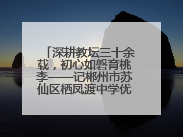 深耕教坛三十余载，初心如磐育桃李——记郴州市苏仙区栖凤渡中学优秀教师黄辉华