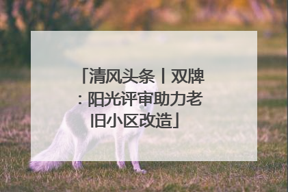 清风头条丨双牌：阳光评审助力老旧小区改造