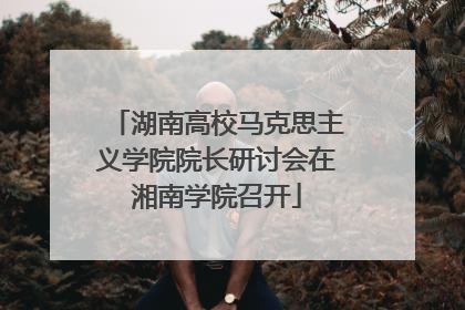 湖南高校马克思主义学院院长研讨会在湘南学院召开