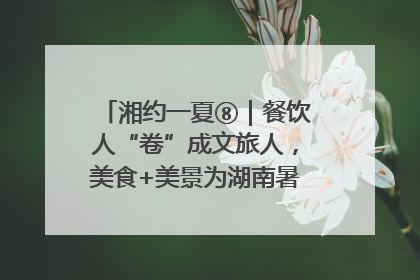 湘约一夏⑧｜餐饮人“卷”成文旅人，美食+美景为湖南暑期旅游上大分