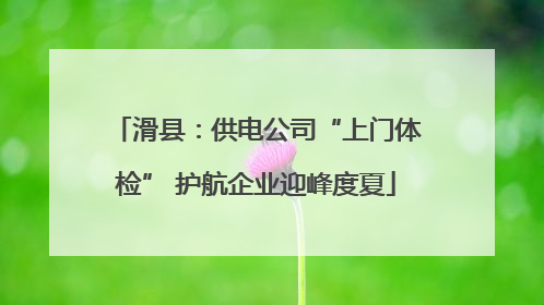 滑县：供电公司“上门体检” 护航企业迎峰度夏