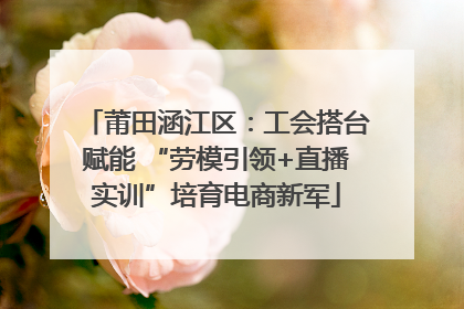 莆田涵江区：工会搭台赋能 “劳模引领+直播实训”培育电商新军