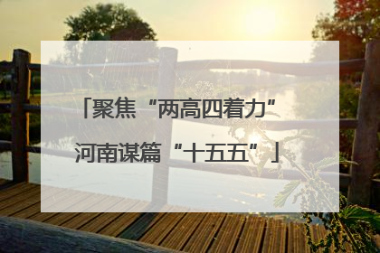 聚焦“两高四着力” 河南谋篇“十五五”