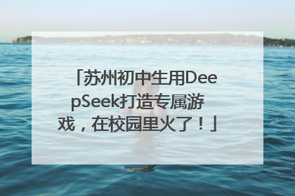 苏州初中生用DeepSeek打造专属游戏，在校园里火了！