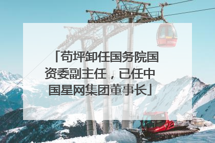 苟坪卸任国务院国资委副主任，已任中国星网集团董事长