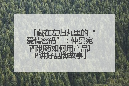 藏在左归丸里的“爱情密码”：仲景宛西制药如何用产品IP讲好品牌故事