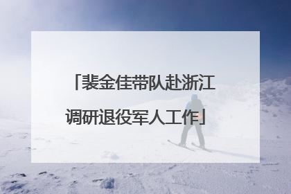 裴金佳带队赴浙江调研退役军人工作