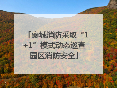 襄城消防采取“1+1”模式动态巡查园区消防安全