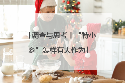 调查与思考丨“特小乡”怎样有大作为