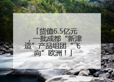 货值6.5亿元，一批成都“新津造”产品组团“飞向”欧洲！
