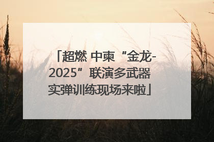 超燃 中柬“金龙-2025”联演多武器实弹训练现场来啦