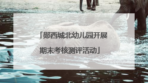 郧西城北幼儿园开展期末考核测评活动