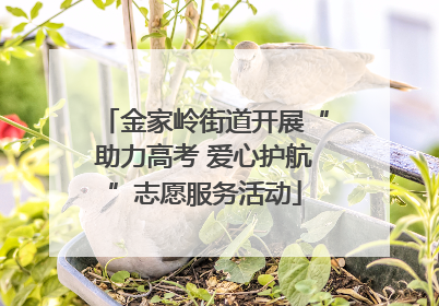 金家岭街道开展“助力高考 爱心护航”志愿服务活动