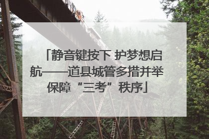 静音键按下 护梦想启航——道县城管多措并举保障“三考”秩序