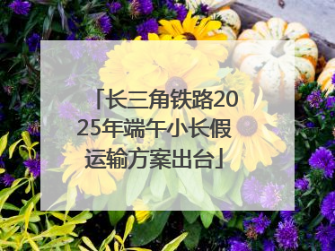 长三角铁路2025年端午小长假运输方案出台