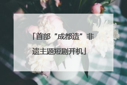 首部“成都造”非遗主题短剧开机
