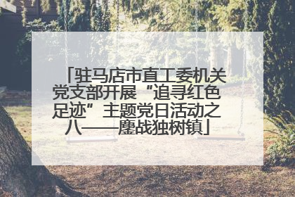 驻马店市直工委机关党支部开展“追寻红色足迹”主题党日活动之八——鏖战独树镇