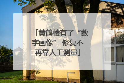 黄鹤楼有了“数字画像” 修复不再靠人工测量
