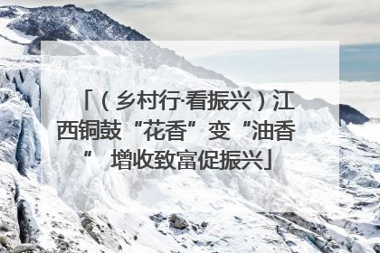 （乡村行·看振兴）江西铜鼓“花香”变“油香” 增收致富促振兴